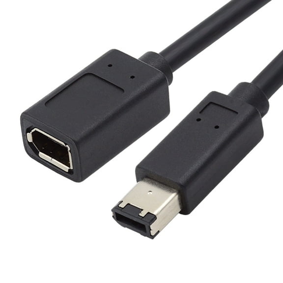 CY IEEE 1394 6Pin Female to 1394a 6Pin Male Extension Data Video Capture Card Firewire 400 to 400 Cable 20cm