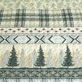 thumbnail image 4 of Chezmoi Collection Lake 3-Piece Southwestern Lodge Quilt Set King, Multicolor Pine Tree Fish Deer Explorer Mountain Printed Microfiber Lightweight Bedspread Set for All season, 4 of 9
