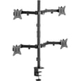 thumbnail image 2 of UTAH-DURAMEX (TM) Quad Four 4 LCD LED Monitors Desk Mount Stand Fully Adjustable Upto 32" Full Adjustable Arms and Grommet Mounting Option, 2 of 4