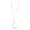 White, variant on Sterling Silver Crescent Moon and Stars Pendant Necklace with 18" Silver Chain