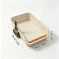 thumbnail image 3 of Large Cat Litter Box, Top Entry Cat Litter Box, Cat Litter Pan with Cat Scooper, Senior Cat Litter Boxes, Detachable Easy Clean, Cat Necessities 19.29x13.78x5.12 Inch (White), 3 of 6