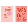 thumbnail image 1 of Grace Digital Magiqueface / Très Chic Ensemble d'Imprimés Encadrés Roses (Lot de 2), 1 of 3