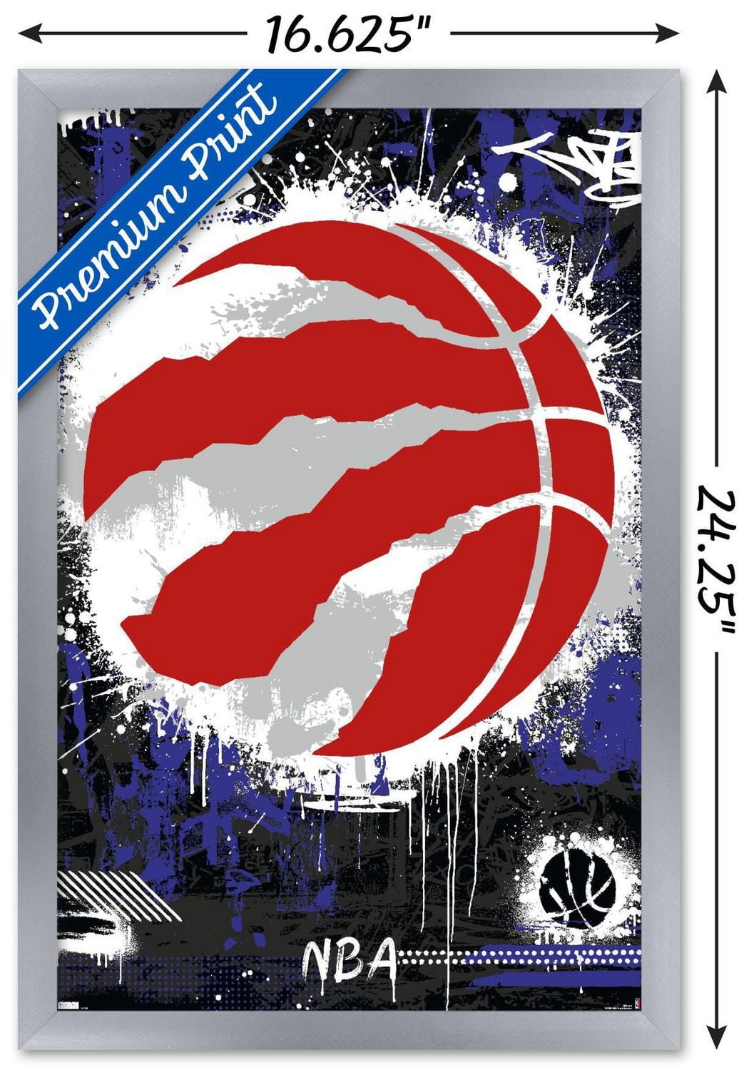 NBA Toronto Raptors - Maximalist Logo 23 Wall Poster