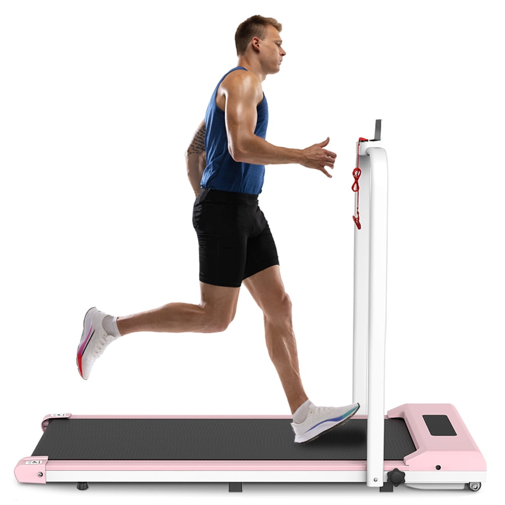 Home Fitness Code Flat Treadmill, Desk Smart Walking Running Machine, with Remote Control and LED Display, Installation-Free, Compact Treadmill for Home/Office Gym Cardio Fitness - Walmart.com