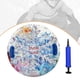thumbnail image 5 of Trineo de nieve inflable de 33'' con bomba, trineo de nieve para vacaciones en la playa Flor de hielo, 5 of 8