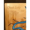 thumbnail image 4 of Wood Map Wall Hanging: Cheat Lake West Virginia (Standout 13 x 16 Small), 4 of 4