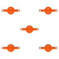 thumbnail image 3 of Moyic Alfombrilla para hornear Transferencia de Sling Sling Air Fryer Pad Restaurantes Naranja Type2 NO2, 3 of 6