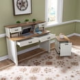 thumbnail image 3 of Pemberly Row Commode Traditionnelle en Bois Brun avec Miroir, 3 of 4