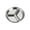 Silver 3 spaces - 2PC, variant on Moonsky 5.5 In Round Divided Sauce Dish Thickened Stainless Steel Condiment Server Multi Compartment Seasoning Plate for Professional Home Kitchen Dining