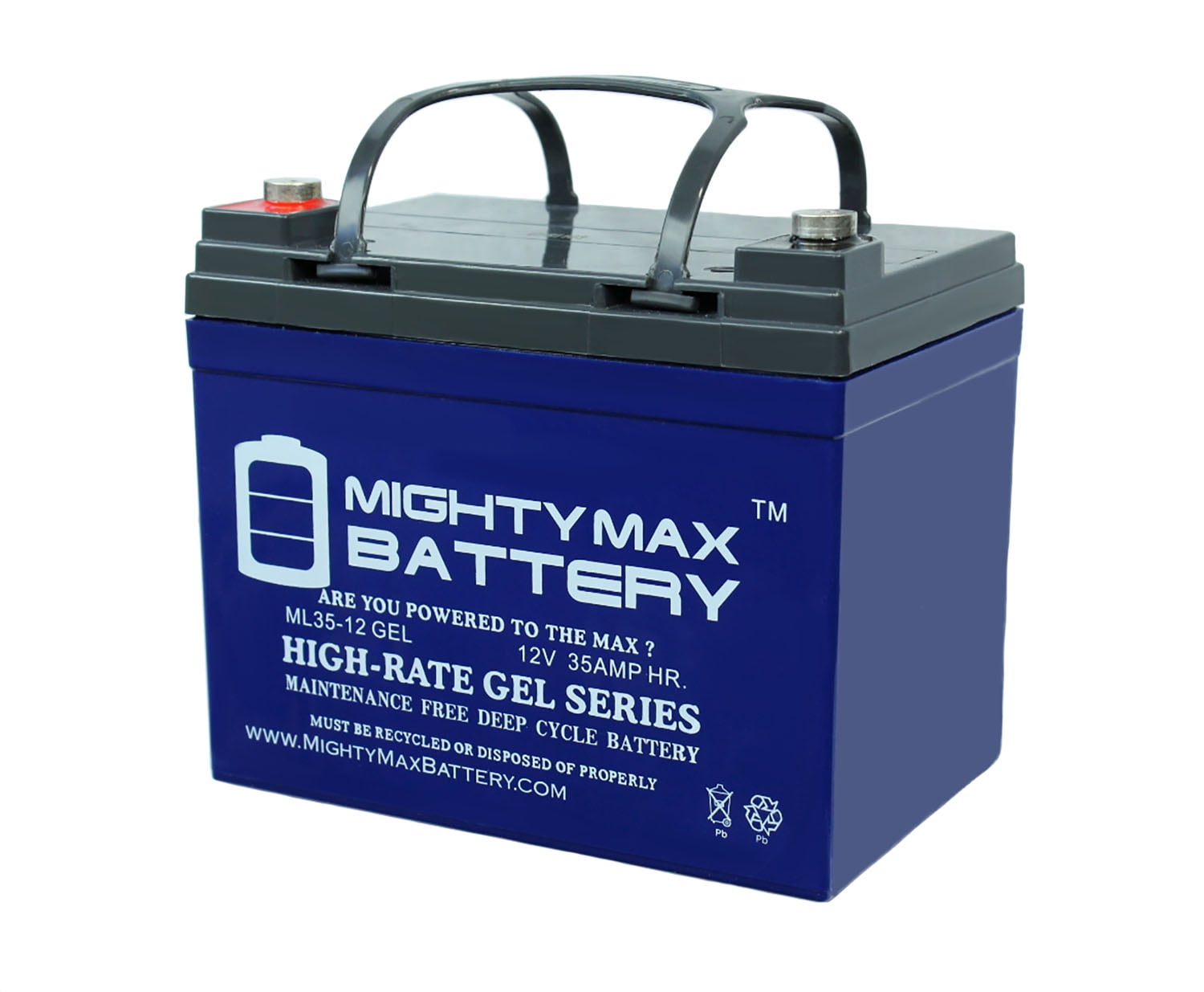 Mighty Max Battery 12V 35AH Gel Replacement Battery for Tripp Lite Smart 2200RMXL UPS 2 Pack Brand Product