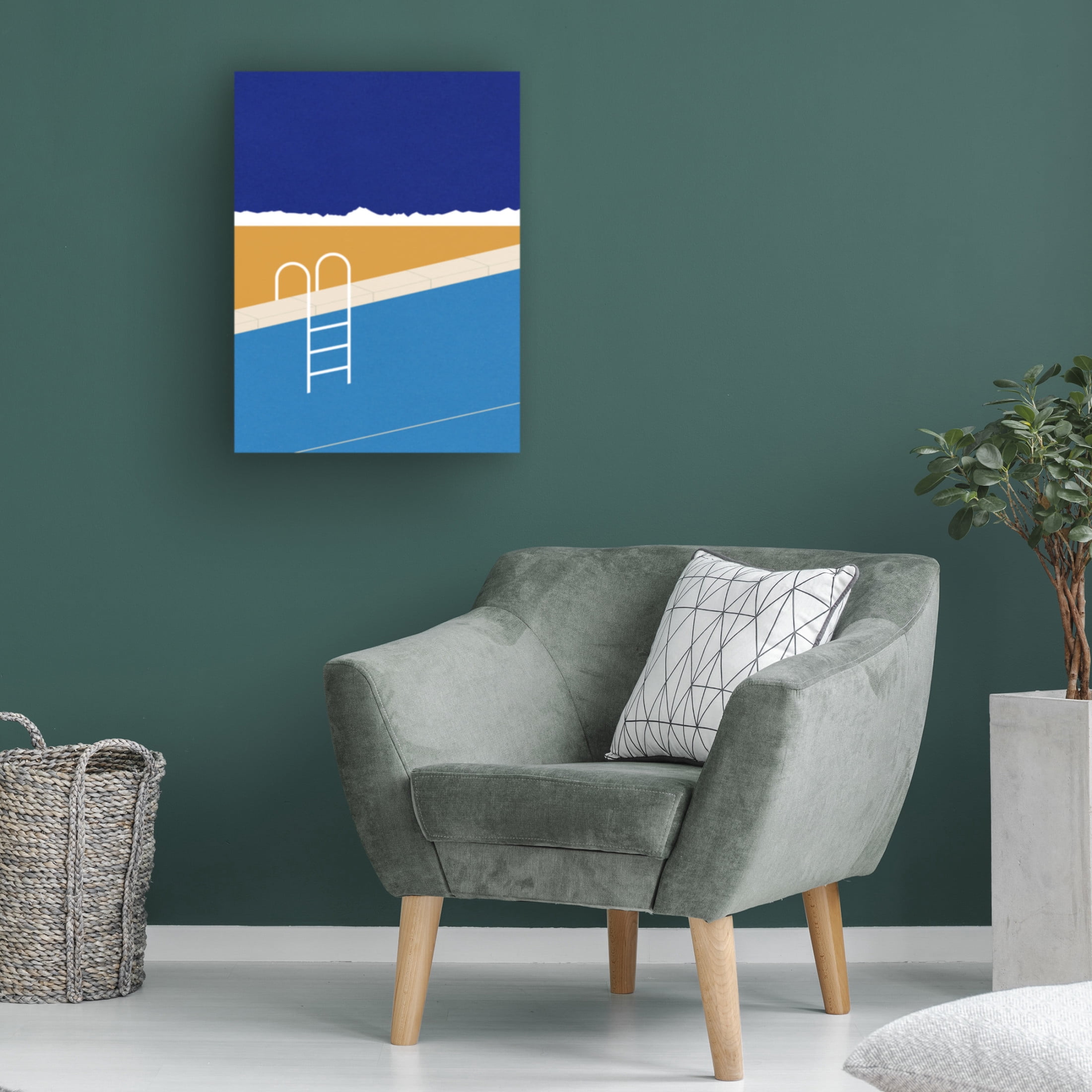 Trademark Fine Art Rosi Feist Desert Pool Canvas Wall Art