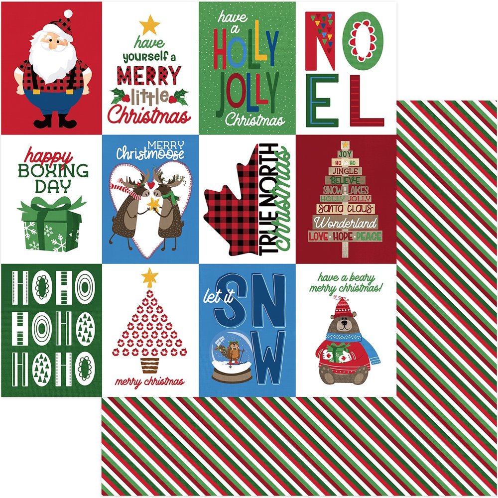 O Canada Christmas Double-Sided Cardstock 12"X12"-Merry Christmoose - Walmart.com - Walmart.com