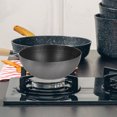 thumbnail image 2 of Minkissy Honeycomb Grain Frying Pan for Kitchen Stainless Steel Multi Cookware Everyday Use 9.8 Inches, 2 of 4