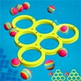 thumbnail image 5 of Gmogad Pool Game With Score Foam Pool Floats With 10 Colorful Tossing Balls Toss Game Swimming Pool Party Toys Accessories For Family Party Yellow, 5 of 7