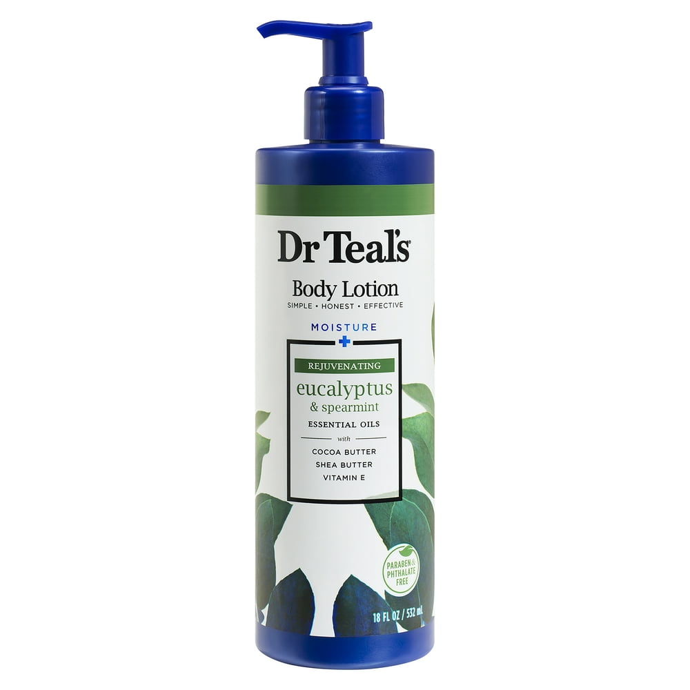 Dr Teal's Rejuvenating Eucalyptus & Spearmint Body Lotion, 18 Oz