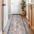 thumbnail image 6 of World Rug Gallery Distressed Vintage Bohemian Area Rug - Multicolored 2'7"x10', 6 of 8