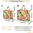 thumbnail image 2 of FORMRS Womens Corduroy Tote Bag Crossbody Shoulder Handbag with Pocket, Citrus Leaves, 2 of 7