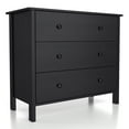 thumbnail image 2 of Furniture of America Gabriel 3-Drawer Dresser, Black, 2 of 12
