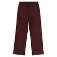 thumbnail image 2 of vastwit Kids Boys School Uniform Straight-Fit Flat-Front Dress Pants Burgundy 16, 2 of 7