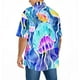 thumbnail image 2 of Playeras Y Camisas Para Hombre Hombres Moda Primavera Verano Casual Manga corta Turndown Neck Impreso Camisetas Top Blusa (Blue, 5XL), 2 of 5