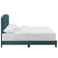 thumbnail image 5 of Pemberly Row Full Modern Performance Velvet Bed in Sea Blue Finish, 5 of 5