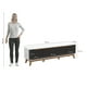 thumbnail image 4 of Mueble TV 75" Kappesberg 180cm con 3 Puertas Blanco/Negro, 4 of 10