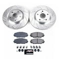 thumbnail image 3 of PowerStop Front Z23 Evolution Sport Carbon-Fiber Ceramic Brake Pad and Drilled & Slotted Rotor Kit Fits: PONTIAC SCION TOYOTA Select Models K3054, 3 of 10