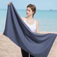 thumbnail image 3 of LYMAYTER Microfiber Fitness Towel with Zipper Storage Quick-Drying Water Absorbent Machine Washable Beach Yoga Sports Exercise Workout, 3 of 8