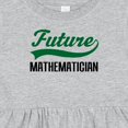 thumbnail image 4 of Inktastic Future Mathematician Girls Baby Dress, 4 of 5