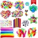 thumbnail image 3 of Xihbxyly Kit de Manualidades de 1900 Piezas, Herramientas de Arte Diy, Pompones, Limpiapipas, Plumas, Cuentas, Palitos de Madera, Tijeras, Divertido Juego de Creatividad, Actividades para El Hogar y, 3 of 7