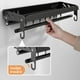 thumbnail image 4 of Estante de almacenamiento de pared elegante que ahorra espacio, construcción de acero inoxidable con ganchos extraíbles para un espacio de cocina ordenado, 4 of 5
