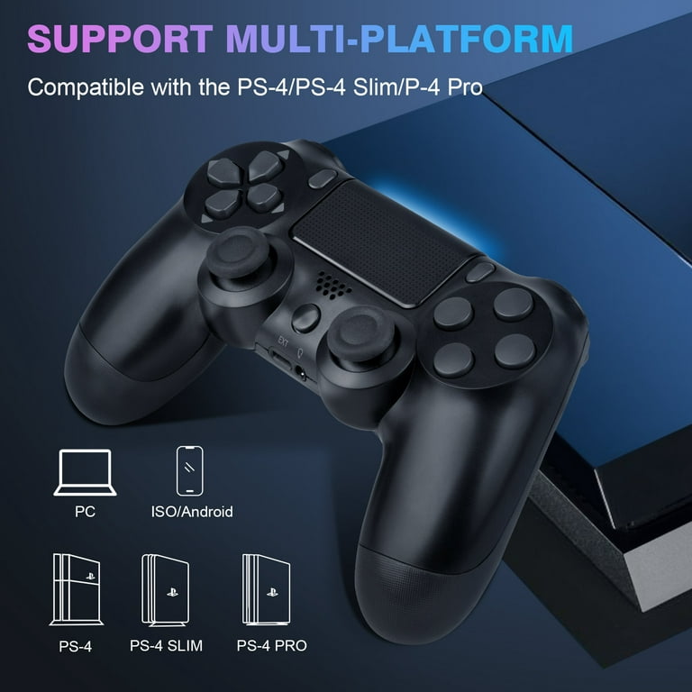 Wireless Controller for PS4, LED Backlit Controller for Sony