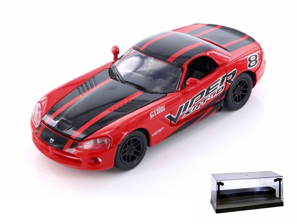 Diecast Car w/LED Display Case 2003 Dodge Viper SRT10, 9