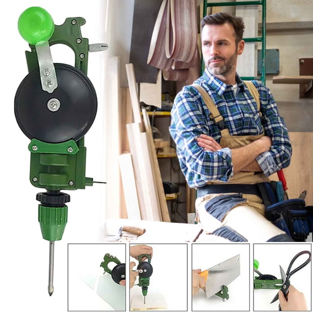 Hand Drill Hole Puncher Glass Tile Hole Opener Integrated Handheld Knife Sharpener Household Cutting Knife Sharpener Drill Bit
