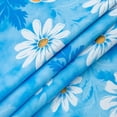 thumbnail image 6 of Round Fitted Vinyl Tablecloth with Elastic Edge 100% Waterproof Oil Proof PVC Table Cloth Wipe Clean Table Cover for Indoor and Outdoor, Daisy, 36"- 44", 6 of 6