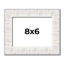 8x6 Frame White Sonoma Rustic Wood Picture Frame | 1.5 Inch Moulding Width | Complete with UV