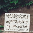 thumbnail image 3 of Flower Border Stencil (4 Styles) 11.7x8.3in Reusable Flower Vine Pattern Stencil DIY, 3 of 7
