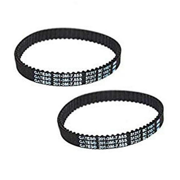 Replacement Part For Bissell Proheat 2x Revolution Pet Cogged Brush Belt 2Pk Fits 1964, 1986, 2007, 20078, 2007p, 2283 Models # 1611130