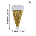 thumbnail image 1 of Juego de cuchillo y tenedor con lentejuelas navideñas, mini sombrero navideño creativo, cuchillo y tenedor, adornos navideños de escritorio, 1 of 6