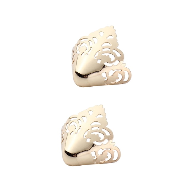 Protector de punta de zapatos de metal de 2 piezas para protección de zapatos tapa de punta tacones altos Oro