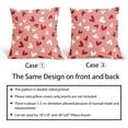 thumbnail image 5 of Happy Valentine''s Day Pink Pillow Covers 20X20 Inch Set of 2 Valentine Red White Hearts Decorative Pillow Cases Valentines Wedding Love Cushion Case Home Party Decor For Sofa Couch Porch Outdoor, 5 of 6
