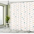 thumbnail image 4 of Ambesonne Modern Shower Curtain, Geometric Polka Dot Pattern, 69"Wx70"L, Dark Teal, 4 of 4