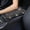 black, variant on Bling Rhinestone Car Armrest Cushion, Universal Center Console Cover Pad, Soft PU Leather Auto Arm Rest Box Protector for Women