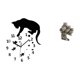 thumbnail image 5 of Reloj de pared,Reloj de pared de gato para sala de estar,dormitorio decorativo.,Figuras de búho,Figuras de búho,animales artificiales,artesanías,decoración del hogar,Figura en miniatura de, 5 of 8