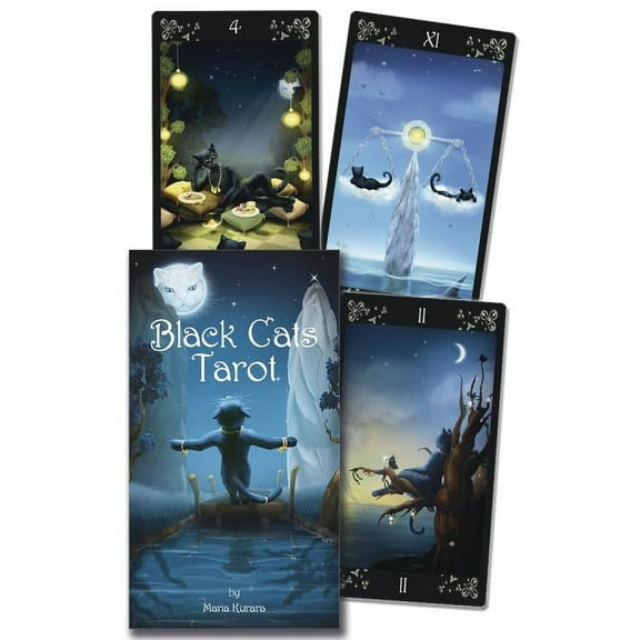 Black Cats Tarot Black Cats Tarot Deck, (Hardcover)