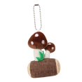 thumbnail image 4 of Lindo pequeño hongo peluche llavero decoración relleno bolso colgante adorno encanto Café Zulema llaveros de peluche, 4 of 8