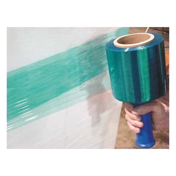 ZORO SELECT 15A926 Hand Stretch Wrap 5" x 1000 ft., Green