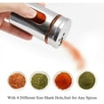 thumbnail image 5 of 2pcs Salt and Pepper Shakers,Stainless Steel Shaker for Salt Powder Sugar Cinnamon Pepper, Spice Dispenser with Adjustable Pour Holes, 5 of 9