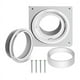 thumbnail image 1 of Placa de Pared Ventilación para Secadora con Manguera (4 Pulgadas, 8 Pies), Kit Conector Bloqueo Giratorio, 4 Pulgadas A, 1 of 5