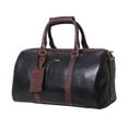 thumbnail image 2 of Stanford by Strutt The Signature Croc Print Brown Black Leather Unisex Cabin Bag/Duffle Carry on  Bag, 2 of 5